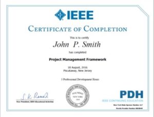 IEEE courses engineering classes training PDHs CEUs professional development hours ieee certification
