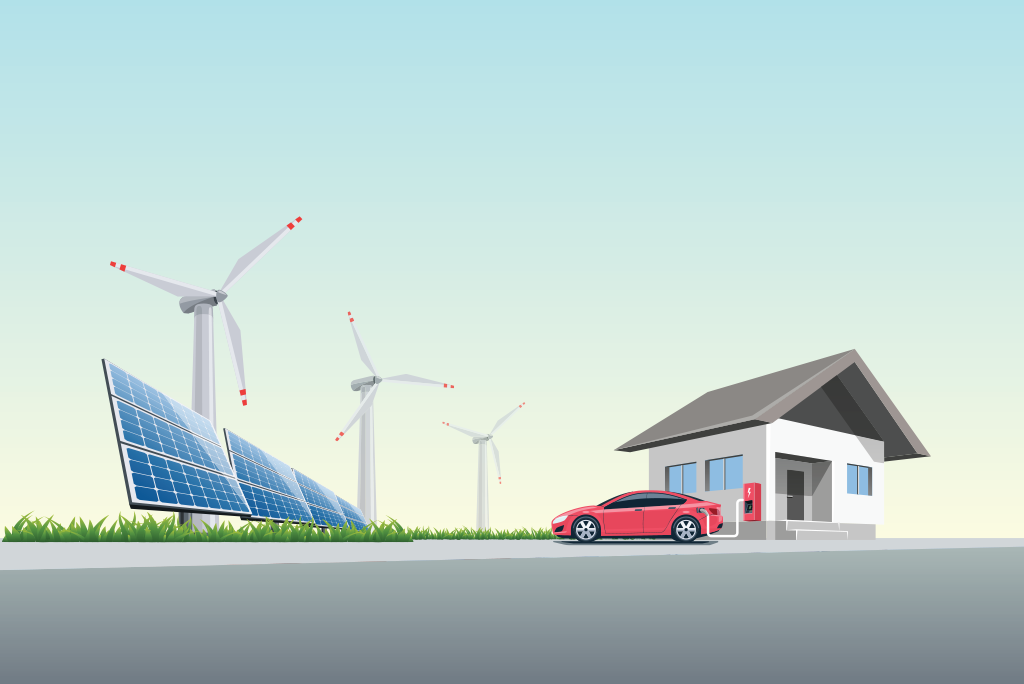 Концепция Vehicle-to-grid объединяет технологии накопления электроэнергии и электромобильности